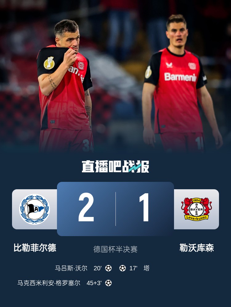 比勒菲爾德是史上第4支晉級德國杯決賽的德丙球隊，此前3隊未奪冠